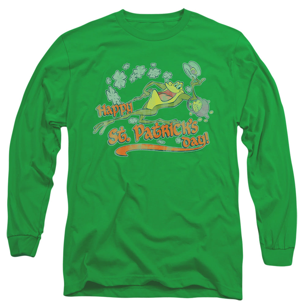 LOONEY TUNES/MICHIGAN J - L/S ADULT 18/1 - KELLY GREEN