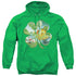 LOONEY TUNES/TWEETY SHAMROCK - ADULT PULLOVER HOODIE - KELLY GREEN