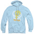 LOONEY TUNES/RETRO TWEETY - ADULT PULLOVER HOODIE - LIGHT BLUE