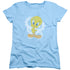LOONEY TUNES/RETRO TWEETY - S/S WOMENS TEE - LIGHT BLUE