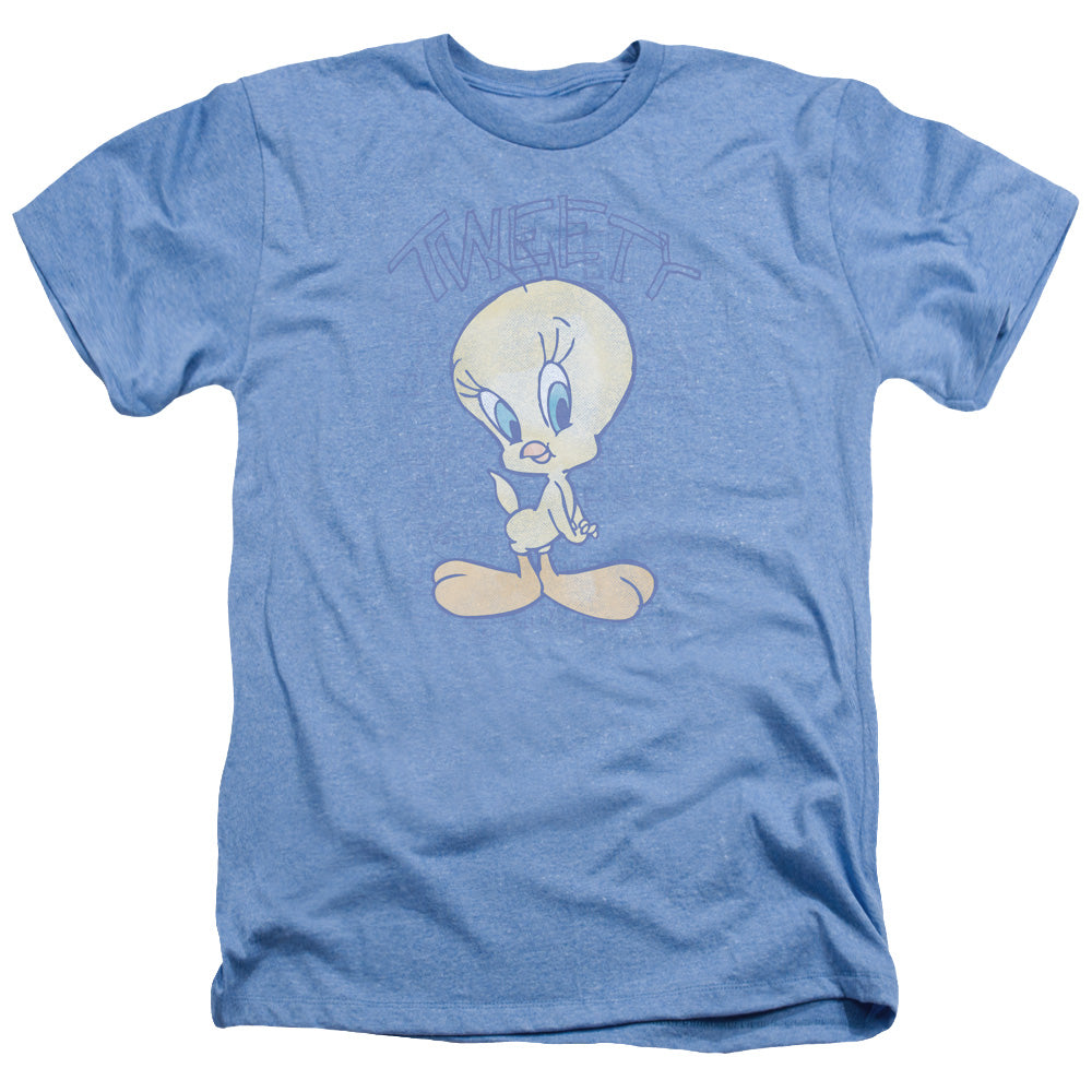 LOONEY TUNES/TWEETY FADE - ADULT HEATHER - LIGHT BLUE