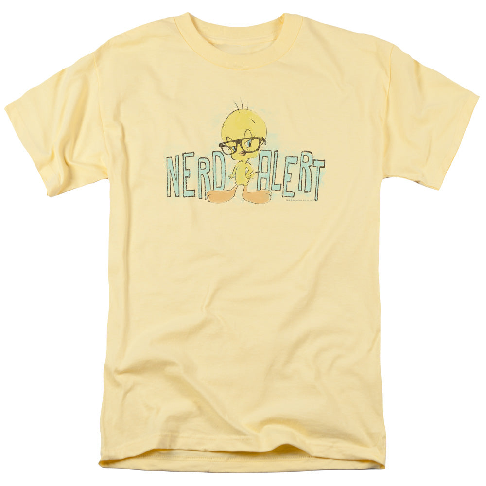 LOONEY TUNES/NERD ALERT - S/S ADULT 18/1 - BANANA