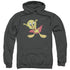 LOONEY TUNES/VAMPIRE TWEETY - ADULT PULLOVER HOODIE - CHARCOAL