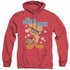 LOONEY TUNES/ONE SMART CHICK - ADULT HEATHER HOODIE - RED