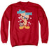 LOONEY TUNES/ONE SMART CHICK - ADULT CREWNECK SWEATSHIRT - RED