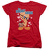 LOONEY TUNES/ONE SMART CHICK - S/S WOMENS TEE - RED