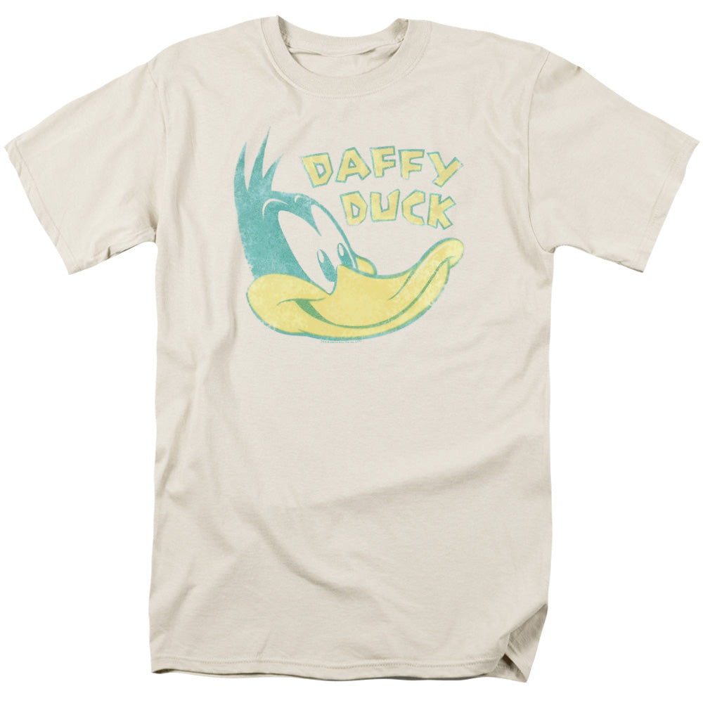 LOONEY TUNES/DAFFY HEAD - S/S ADULT 18/1 - CREAM
