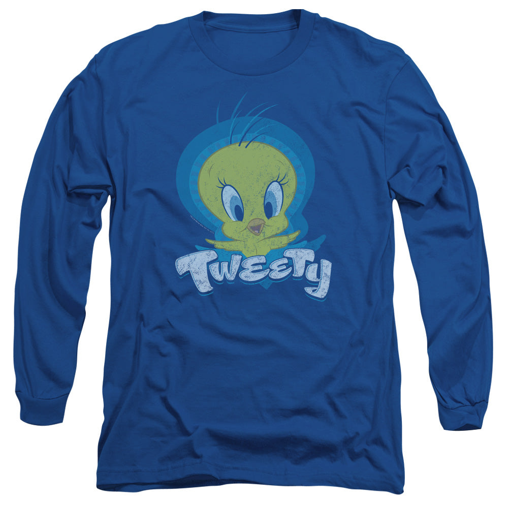 LOONEY TUNES/TWEETY SWIRL - L/S ADULT 18/1 - ROYAL BLUE