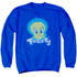 LOONEY TUNES/TWEETY SWIRL - ADULT CREWNECK SWEATSHIRT - ROYAL BLUE