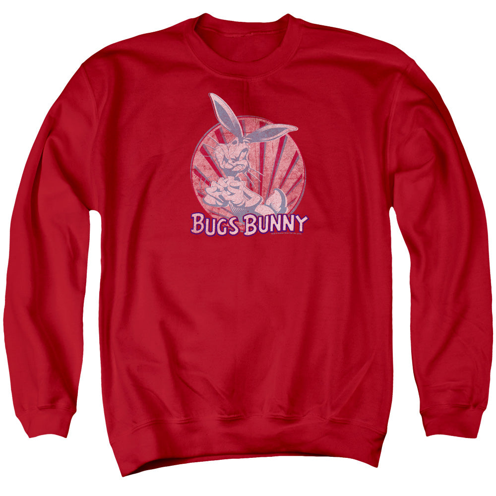 LOONEY TUNES/WISHFUL THINKING - ADULT CREWNECK SWEATSHIRT - RED