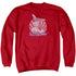 LOONEY TUNES/WISHFUL THINKING - ADULT CREWNECK SWEATSHIRT - RED