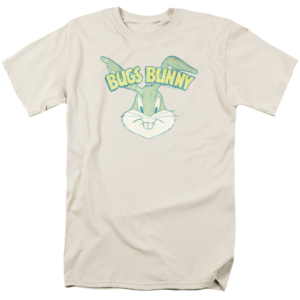 LOONEY TUNES/BUGS HEAD - S/S ADULT 18/1 - CREAM