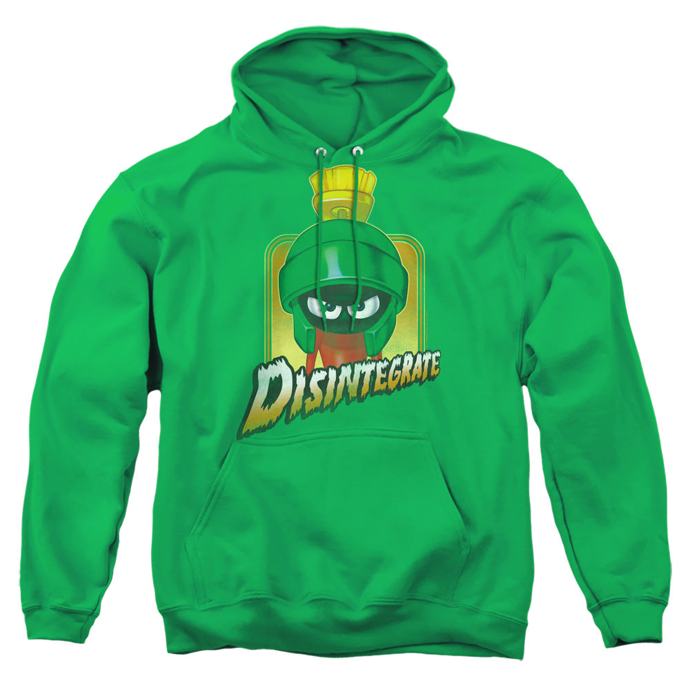 LOONEY TUNES/DISINTEGRATE - ADULT PULLOVER HOODIE - KELLY GREEN