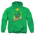 LOONEY TUNES/DISINTEGRATE - ADULT PULLOVER HOODIE - KELLY GREEN