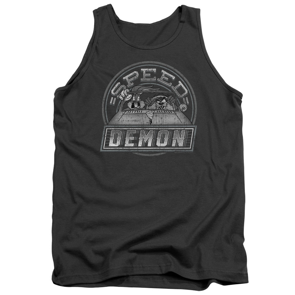 LOONEY TUNES/SPEED DEMON - ADULT TANK - CHARCOAL