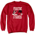 LOONEY TUNES/PERSISTENCE - ADULT CREWNECK SWEATSHIRT - RED