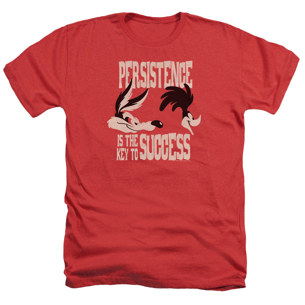 LOONEY TUNES/PERSISTENCE - ADULT HEATHER - RED