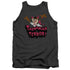 LOONEY TUNES/TAZ TERROR - ADULT TANK - CHARCOAL