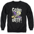 LOONEY TUNES/GOING BATTY - ADULT CREWNECK SWEATSHIRT - BLACK