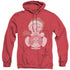 LOONEY TUNES/TWEEY GLOBE - ADULT HEATHER HOODIE - RED
