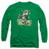 LOONEY TUNES/CHEER SYLVESTER - L/S ADULT 18/1 - KELLY GREEN
