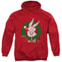 LOONEY TUNES/HOLIDAY BUNNY - ADULT PULLOVER HOODIE - RED