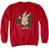 LOONEY TUNES/HOLIDAY BUNNY - ADULT CREWNECK SWEATSHIRT - RED