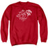 LOONEY TUNES/DAFFY HOLIDAYS - ADULT CREWNECK SWEATSHIRT - RED