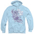 LOONEY TUNES/YOU SLEIGH ME - ADULT PULLOVER HOODIE - LIGHT BLUE