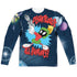 LOONEY TUNES/DISINTERGRATE (FRONT/BACK PRINT) - L/S ADULT POLY CREW  - MULTI