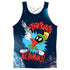 LOONEY TUNES/DISINTERGRATE (FRONT/BACK PRINT) - ADULT POLY TANK TOP - MULTI