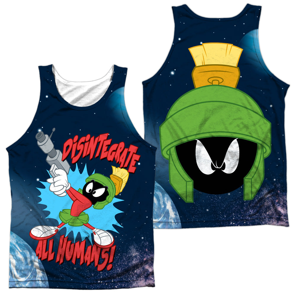 LOONEY TUNES/DISINTERGRATE (FRONT/BACK PRINT) - ADULT POLY TANK TOP - MULTI