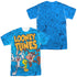 LOONEY TUNES/COLLAGE OF CHARACTERS (FRONT/BACK PRINT) - S/S ADULT POLY CREW - MULTI
