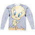 LOONEY TUNES/TWEETY GIRL (FRONT/BACK PRINT) - L/S ADULT POLY CREW  - MULTI