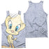 LOONEY TUNES/TWEETY GIRL (FRONT/BACK PRINT) - ADULT POLY TANK TOP - MULTI