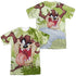 LOONEY TUNES/TAZ (FRONT/BACK PRINT) - S/S ADULT POLY CREW - MULTI