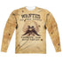 LOONEY TUNES/WANTED (FRONT/BACK PRINT) - L/S ADULT POLY CREW  - MULTI