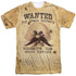 LOONEY TUNES/WANTED (FRONT/BACK PRINT) - S/S ADULT POLY CREW - MULTI