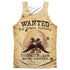 LOONEY TUNES/WANTED (FRONT/BACK PRINT) - ADULT POLY TANK TOP - MULTI
