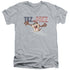 LOONEY TUNES/TAZ FOR PREZ 3 - S/S ADULT V-NECK 30/1 - ATHLETIC HEATHER