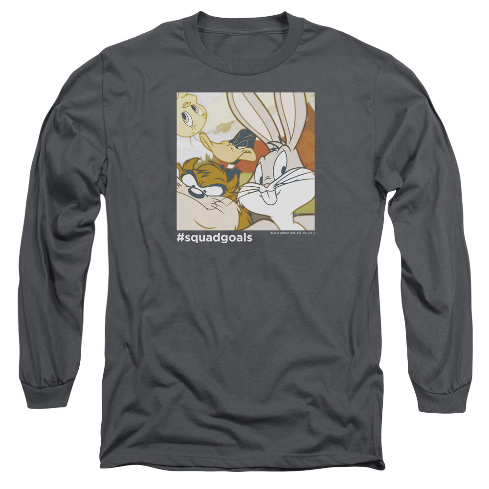 LOONEY TUNES/SQUAD GOALS - L/S ADULT 18/1 - CHARCOAL
