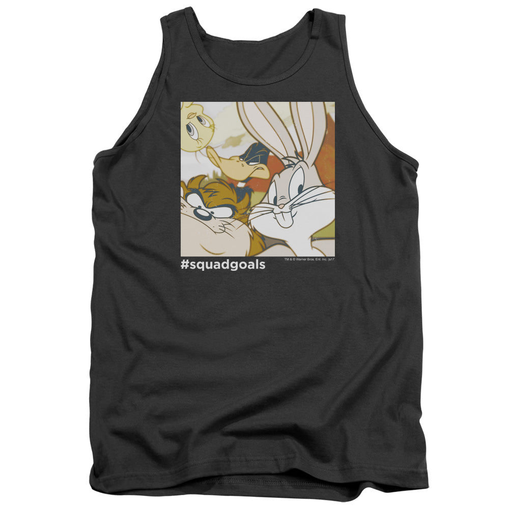 LOONEY TUNES/SQUAD GOALS - ADULT TANK - CHARCOAL