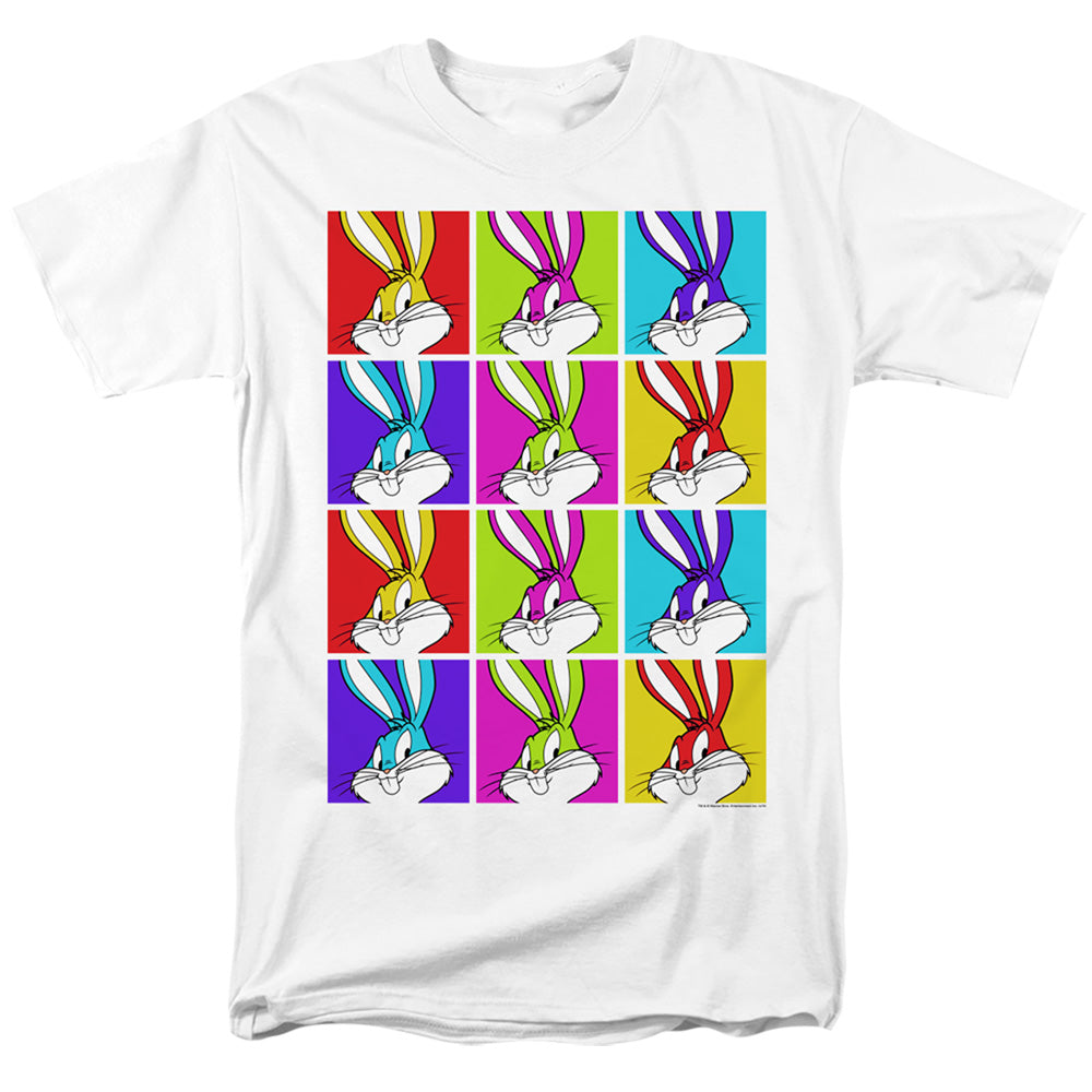LOONEY TUNES/BUGS TILES - S/S ADULT 18/1 - WHITE