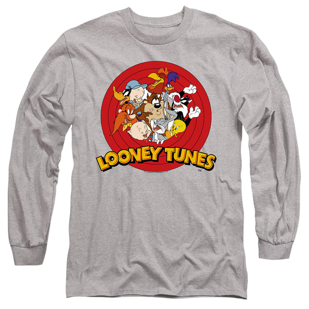 LOONEY TUNES/GROUP - L/S ADULT 18/1 - ATHLETIC HEATHER