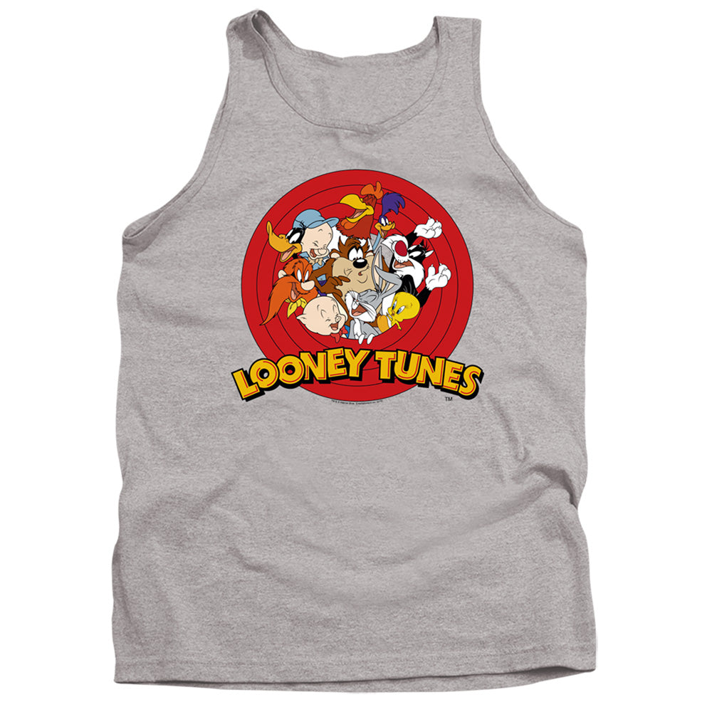 LOONEY TUNES/GROUP - ADULT TANK - ATHLETIC HEATHER