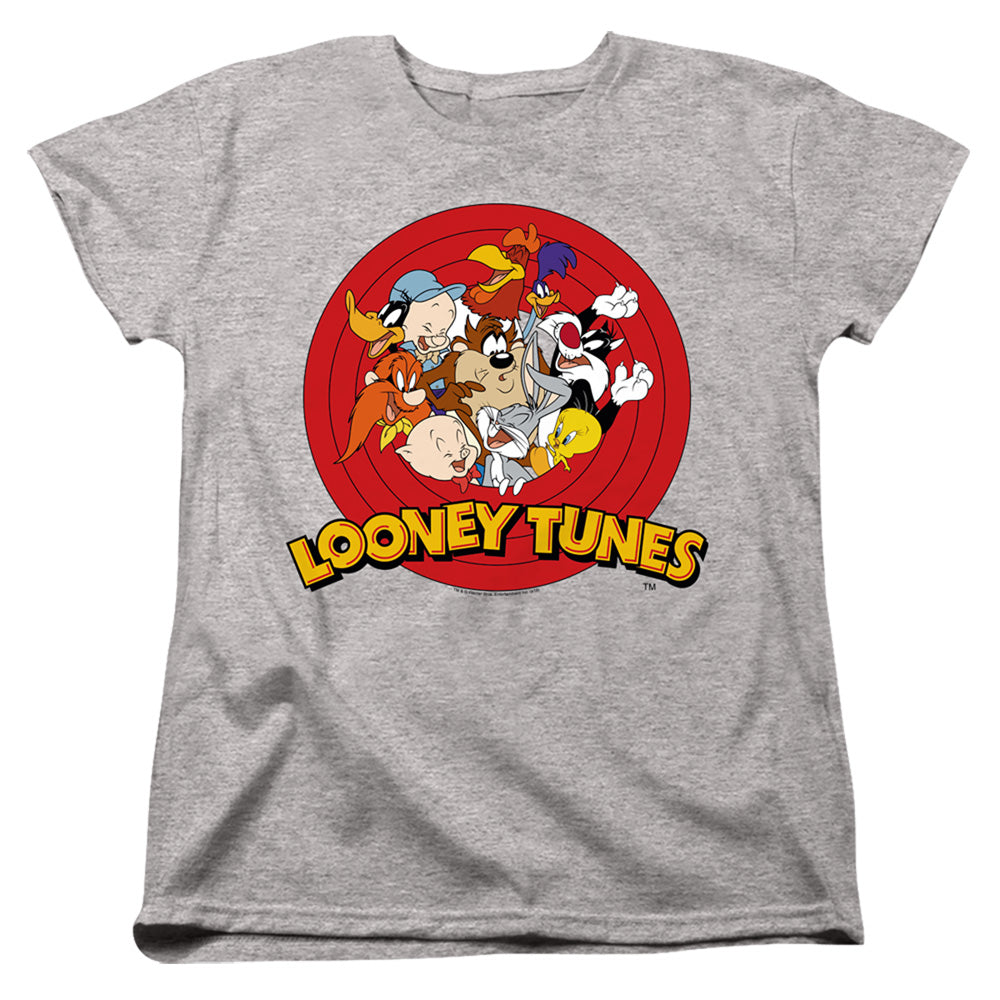 LOONEY TUNES/GROUP - S/S WOMENS TEE - ATHLETIC HEATHER