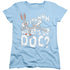 LOONEY TUNES/WHATS UP - S/S WOMENS TEE - LIGHT BLUE