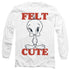 LOONEY TUNES/FELT CUTE - L/S ADULT 18/1 - WHITE