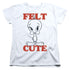 LOONEY TUNES/FELT CUTE - S/S WOMENS TEE - WHITE