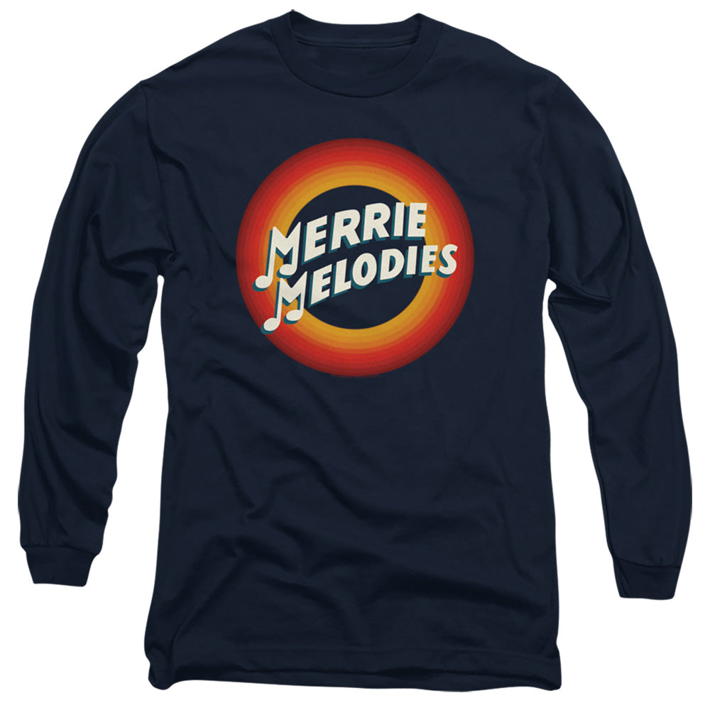 LOONEY TUNES/MERRIE LOGO - L/S ADULT 18/1 - NAVY